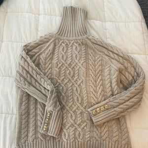 Holland Cooper chunky knit xs in light camel